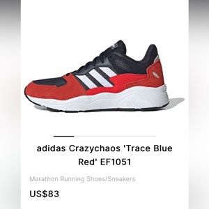 Adidas Crazychaos Trace Blue Red Sneaker